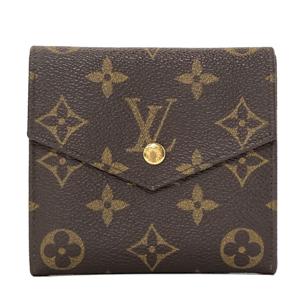 Louis Vuitton M61660 Portemonnaie Billet Carte Credit Bi-fold Wallet Monogram...